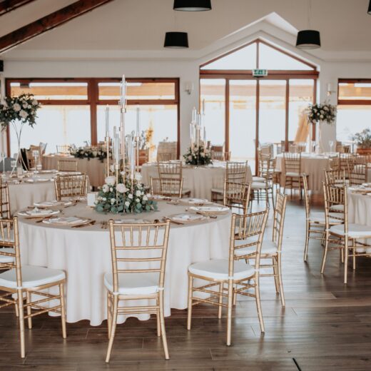Svadobná výzdoba Tri Duby Golf Resort – realizácia Zuzana & Miroslav