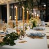 Obrus dusty blue – dlhý – prenájom svadobnej výzdoby, Obrusy, štóly, látky (5)