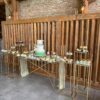 Zlatý podstavec – 80cm – prenájom svadobnej výzdoby, Candy bar a iné bary (10)