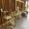 Zlatý podstavec – 80cm – prenájom svadobnej výzdoby, Candy bar a iné bary (6)