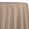 Obrus taupe – okrúhly – prenájom svadobnej výzdoby, Obrusy, štóly, látky (2)