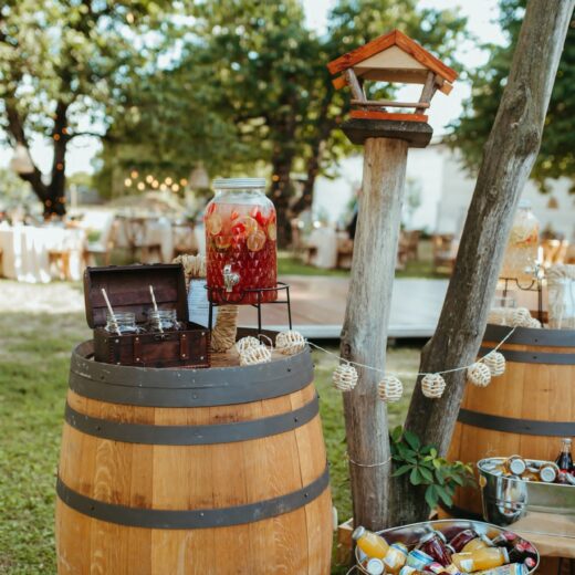 Drevený sud – prenájom svadobnej výzdoby, Candy bar a iné bary (3)