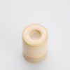 Kameninový svietnik klasického tvaru v béžovej farbe – prenájom svadobnej výzdoby, Led lampy,svietniky, lustre, svietiace reť