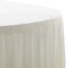 Zamatový obrus ivory – okrúhly – prenájom svadobnej výzdoby, Obrusy, štóly, látky
