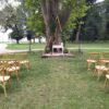Drevená, trojuholníková slávobrána – prenájom svadobnej výzdoby, Slávobrány (3)