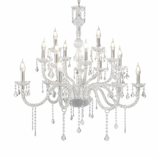 Krištáľový luster – prenájom svadobnej výzdoby, Led lampy,svietniky, lustre, svietiace reťaze (4)