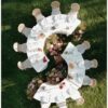 Serpentínový stôl – prenájom svadobnej výzdoby Eventia